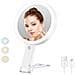 Specchio Per Trucco Con Luce Led E Supporto A Orsetto - Ingrandimento 30x, Portatile E Ricaricabile White - Foto miniatura 3