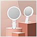 Specchio Per Trucco Con Luce Led E Supporto A Orsetto - Ingrandimento 30x, Portatile E Ricaricabile White - Foto miniatura 5