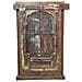 Finestra In Legno Marrone Fatta A Mano 103x12x166 Cm - Foto miniatura 1