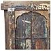 Finestra In Legno Marrone Fatta A Mano 103x12x166 Cm - Foto miniatura 2