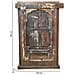 Finestra In Legno Marrone Fatta A Mano 103x12x166 Cm - Foto miniatura 4
