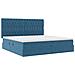 Letto con contenitore e materasso Blu Scuro 200 x 200 cm - Foto miniatura 5