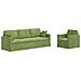 Set di divani 2 pcs Verde chiaro 228 x 78 x 80 cm Velluto - Foto miniatura 1