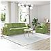 Set di divani 2 pcs Verde chiaro 228 x 78 x 80 cm Velluto - Foto miniatura 2