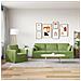 Set di divani 2 pcs Verde chiaro 228 x 78 x 80 cm Velluto - Foto miniatura 3