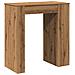 Tavolo Bar con Rastrelliera Rovere 95x47x103,5 cm Multistrato - Foto miniatura 6