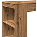 Tavolo Bar con Rastrelliera Rovere 95x47x103,5 cm Multistrato - Foto miniatura 7