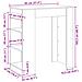 Tavolo Bar con Rastrelliera Rovere 95x47x103,5 cm Multistrato - Foto miniatura 9