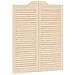 Porte Swing 2 pcs Naturale Legno Massello di Pino - Foto miniatura 4