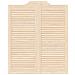 Porte Swing 2 pcs Naturale Legno Massello di Pino - Foto miniatura 5
