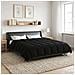 Duvet Invernale Trapuntato Nero 200 x 220 cm Microfibra - Foto miniatura 2