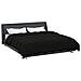 Duvet Invernale Trapuntato Nero 200 x 220 cm Microfibra - Foto miniatura 3