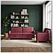 Set di Divani con Storage 2 pcs Rosso Vino Poliestere - Foto miniatura 2