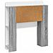 Testata del letto Grigio Sonoma Legno ingegnerizzato - Foto miniatura 3