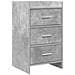 Comodini Grigio Cemento 40 x 36 x 70 cm Legno ingegnerizzato - Foto miniatura 1