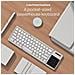 Custodia con Tastiera per Apple iPad Laptop PC - Grey - Grigio - Foto miniatura 3