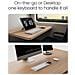 Custodia con Tastiera per Apple iPad Laptop PC - Grey - Grigio - Foto miniatura 4