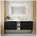 Mobile sottolavabo, Beige, 140 cm, Con piano d'appoggio, 2 cassetti, MDFMobilecon 2 ante, Ripiano integrato, MODERNO - Foto miniatura 2