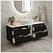 Mobile sottolavabo, Beige, 140 cm, Con piano d'appoggio, 2 cassetti, MDFMobilecon 2 ante, Ripiano integrato, MODERNO - Foto miniatura 5