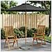 Ombrello da giardino Ø 240 x 237 cm Legno di Eucalipto Massello - Foto miniatura 2