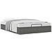 Letto ottomano Grigio Scuro 153 x 203 cm Velluto - Foto miniatura 7