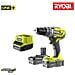Trapano Avvitatore Ryobi 18v 2.0ah Lithiumplus Oneplus 2 Batterie - Quick Charger 2.0ah R18dd3-220s - Foto miniatura 1