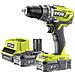 Trapano Avvitatore Ryobi 18v 2.0ah Lithiumplus Oneplus 2 Batterie - Quick Charger 2.0ah R18dd3-220s - Foto miniatura 4