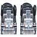 20m Cat6 Sftp Rj-45 20m Cat6 Sftp S-stp Nero Cavo Di Rete Icoc Ls6-200bk - Foto miniatura 4