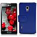 Custodia Compatibile Con Lg Optimus L7 Ii In Blu Reale - Coperchio Protettivo In Ecopelle Testurizzata E Tasca Per Carte Di Credito - Foto miniatura 1