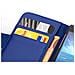Custodia Compatibile Con Lg Optimus L7 Ii In Blu Reale - Coperchio Protettivo In Ecopelle Testurizzata E Tasca Per Carte Di Credito - Foto miniatura 2