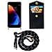 Catena Di Telefoni Cellulari Compatibile Con Apple Iphone 7 / 7s / 8 / Se 2020 In Nero Argento - Coperchio Protettivo In Silicone Con Anelli D'oro, Cinturino In Corda E Custodia Staccabile - Foto miniatura 10