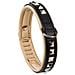 Collare Vera Pelle Giotto Luxor Black C Nero Cane Cani Borchie Ferplast - Foto miniatura 1