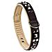 Collare Vera Pelle Giotto Luxor Black C Nero Cane Cani Borchie Ferplast - Foto miniatura 5