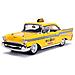 Chevrolet Chevy Bel Air Taxi 1957 ''deadpool'' Con Personaggio 1:24 - Foto miniatura 3