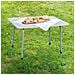 Tavolo Da Campeggio Regolabile In Altezza 80x60x68 Cm - Grigio - Foto miniatura 5