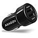 Pwc-5v5 Caricabatterie Per Dispositivi Mobili Auto Nero (Car Charger Smart 5v 2.4a + 2.4a. 24watt)  - Foto miniatura 1