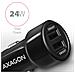 Pwc-5v5 Caricabatterie Per Dispositivi Mobili Auto Nero (Car Charger Smart 5v 2.4a + 2.4a. 24watt)  - Foto miniatura 2