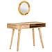 Tavolino Da Trucco 100x50x76 Cm In Legno Massello Di Mango - Foto miniatura 2