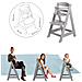 Seggiolone Sit Up III - Crescendo con la sedia da bambino a sedia per ragazzi - Legno grigio - Foto miniatura 3