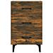 Comodino Rovere Fumo 40x40x66 Cm In Legno Multistrato - Foto miniatura 2