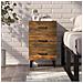 Comodino Rovere Fumo 40x40x66 Cm In Legno Multistrato - Foto miniatura 6