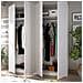 Guardaroba Prado, Mobile Appendiabiti Per Camera Da Letto, Armadio A 4 Ante Battenti, 180x52h204 Cm, Bianco - Foto miniatura 4