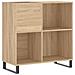 Mobile Porta Dischi Rovere Sonoma 84,5x38x89 Legno Multistrato - Foto miniatura 1