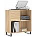 Mobile Porta Dischi Rovere Sonoma 84,5x38x89 Legno Multistrato - Foto miniatura 2