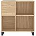 Mobile Porta Dischi Rovere Sonoma 84,5x38x89 Legno Multistrato - Foto miniatura 3