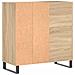 Mobile Porta Dischi Rovere Sonoma 84,5x38x89 Legno Multistrato - Foto miniatura 5