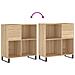 Mobile Porta Dischi Rovere Sonoma 84,5x38x89 Legno Multistrato - Foto miniatura 6