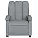 Poltrona Massaggiante Reclinabile Grigio Chiaro In Tessuto - Foto miniatura 3