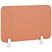Pannello Divisorio Per Scrivania Rosso Chiaro 72 X 40 Cm Wally - Foto miniatura 3