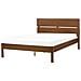 Letto Legno Boisset 140 X 200 Cm Marrone Scuro - Foto miniatura 10